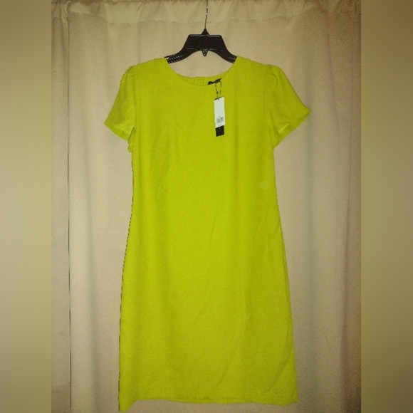 NWT Banana Republic Lime Midi Evening Dress - Picture 1 of 5
